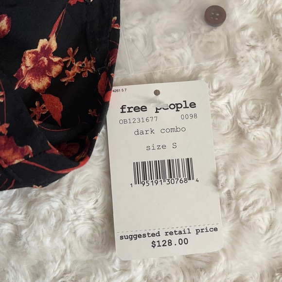 FREE PEOPLE FLOWER FIELDS MINI DRESS SIZE S NEW - Picture 10 of 13